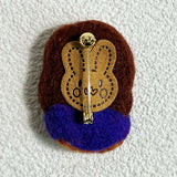 Felt Painter Series Brooch [Mona Lisa]