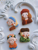 Handcrafted Wool Felt Artist Brooches[Frida Kahlo]