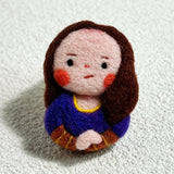 Felt Painter Series Brooch [Mona Lisa]