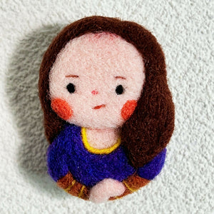 Felt Painter Series Brooch [Mona Lisa]