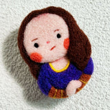 Felt Painter Series Brooch [Mona Lisa]