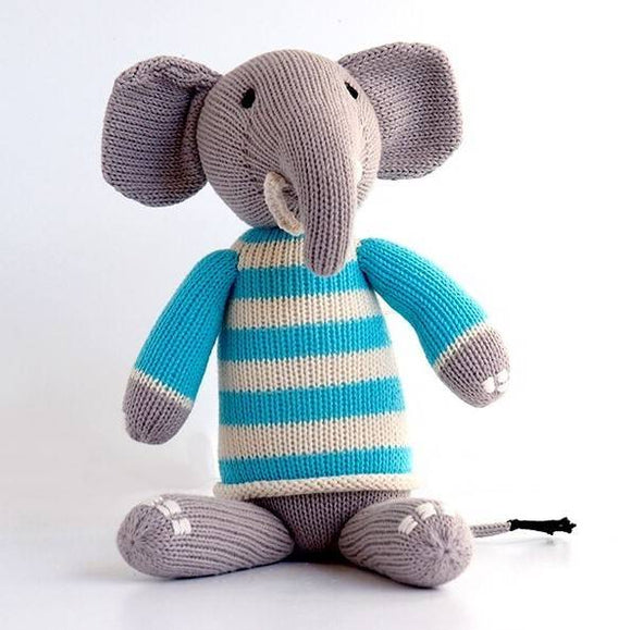 Elephant in Sweater, Blue