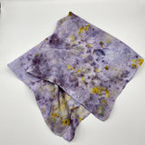 Purple and Yellow Silk Bandana scarf