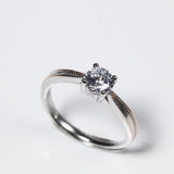 Round Cut 0.6 Carat Solitaire Ring