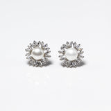 Fresh Water Pearls Round Earrings