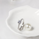 Round 0.5 Carat Pave Setting Ring