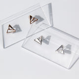 Triangle Mother of Pearl Stud Earrings