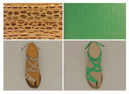 barcelona granito sandals + 2 straps gift set