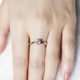 Rose Gold Twist 0.5 Carat Solitaire Ring