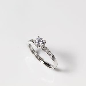 Round 0.5 Carat Pave Setting Ring