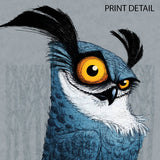 "Blue Owl" Print