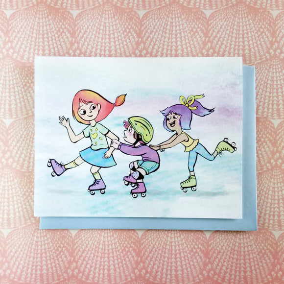 Skate Support Greeting Card