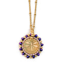 Beautiful Dragonfly Coin Beaded Pendant Necklace