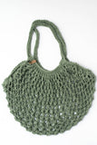 Hand Knit Cotton Mesh Market Bag | Reusable Shopping Bag | Knit Market Tote Bag | Knit Beach Bag