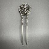 Art Nouveau Deco Hairpin in Sterling Silver