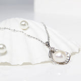 Seashell Fresh Water Pearl Necklace