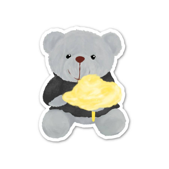 Cloud Bear Sticker, Cute Bear Vinyl Sticker