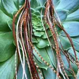 Extra Long Feather Earrings - Ginger Grizzly