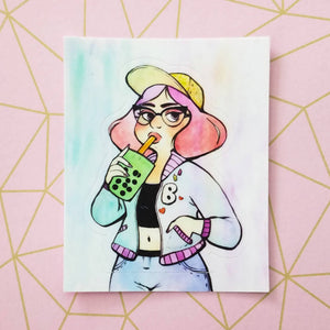 Boba Babe Vinyl Sticker