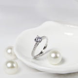 Round 0.5 Carat Pave Setting Ring