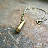 Single Bullet Necklace - Brass .223