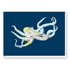 "Octopus By The Bay" Card