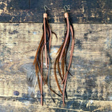 Pirate Feather Earrings - Rust