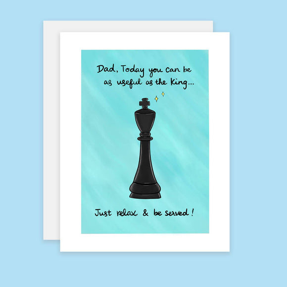 Father's Day Chess Card, Card for Dad