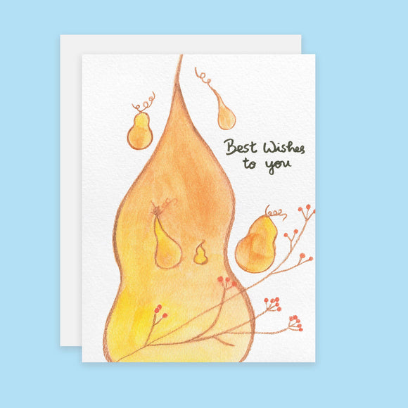 Best Wishes To You Gourd Card