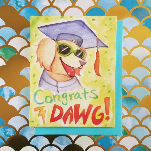 Congrats Dawg! Greeting Card
