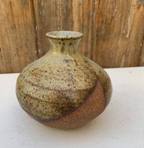 Lavender Speckled Bud Vase