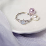 Purple Stone Infinity Princess Ring