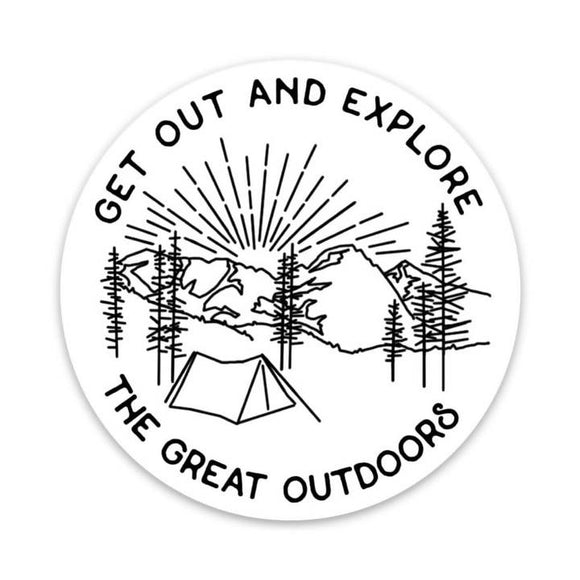Get Out and Explore the Great Outdoors Sticker