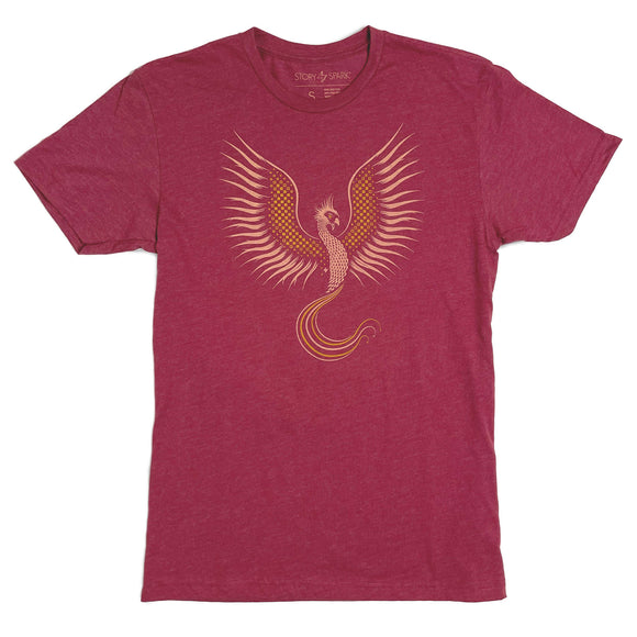 Fired Up Graphic T-shirt (Cardinal Red)