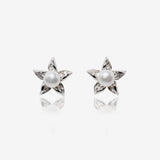 Fresh Water Pearls Star Earrings