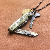 Pocket Knife &amp; Key Necklace