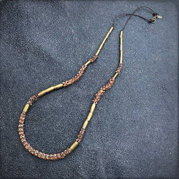 Long Snake Vertebrae Necklace