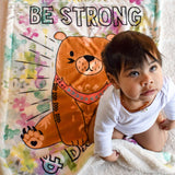 Be Strong Plush Baby Blanket