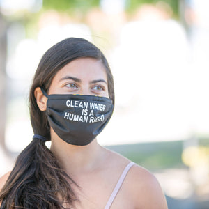 Face Mask- Two "CLEAN WATER IS A HUMAN RIGHT" Face Masks-2
