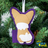 Newton the Corgi Ornament