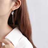 Edgy Oval Geometric Earrings