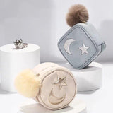 Moon and Star Jewelry Pouch