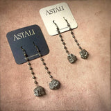 Faceted Pyrite Earrings