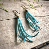Mini Tassel Earrings - Turquoise