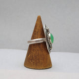New Day Chrysoprase statement ring in Sterling Silver