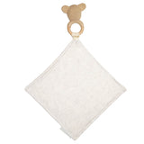 Beary the Bear Lovey Mini Blanket with Removable Teething Rattle Ring
