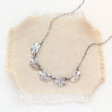 Pakal Collar Stamped Silver Necklace