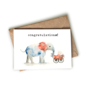 Elephant Carriage Card