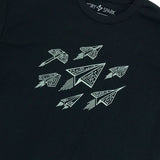 Techy Paper Airplanes Kids Graphic T-shirt