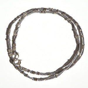 SIRI Silk Wrap Bracelet - Silver